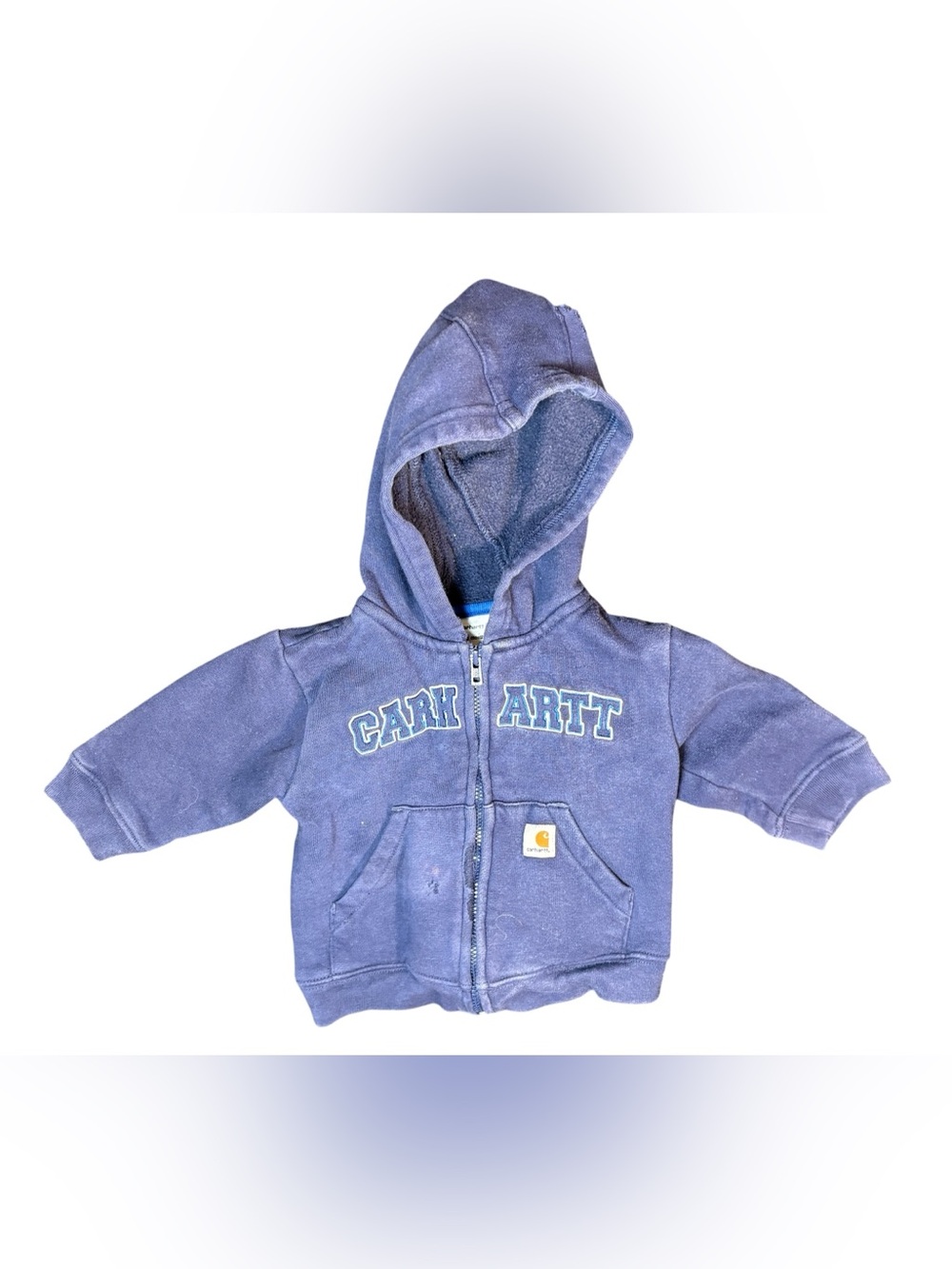 Carhartt 6M Blue Zip Up Hoodie Baby Boy